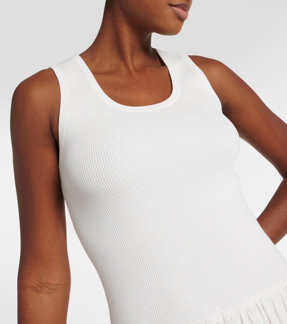 White Label - Abito midi Malia in popeline | Proenza Schouler