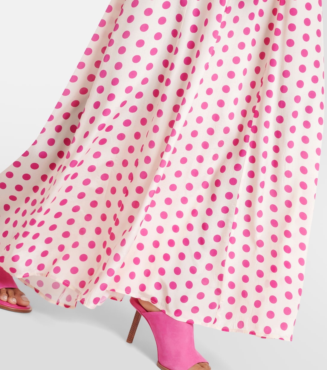 Giselle off-shoulder polka-dot midi dress | Alexandra Miro