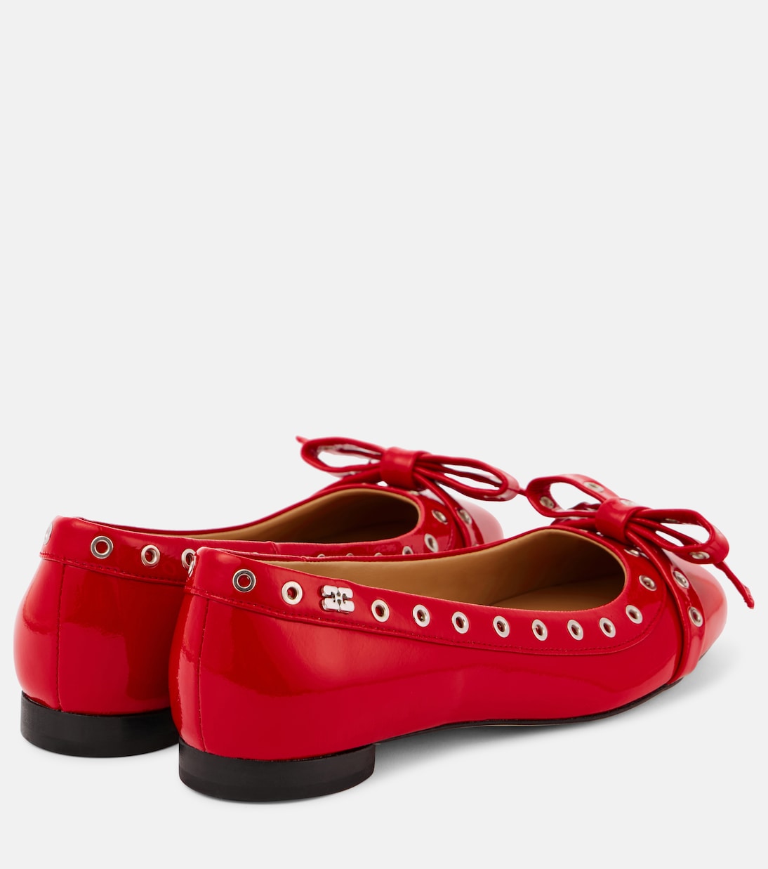 Ballerine in similpelle con fiocco | Ganni