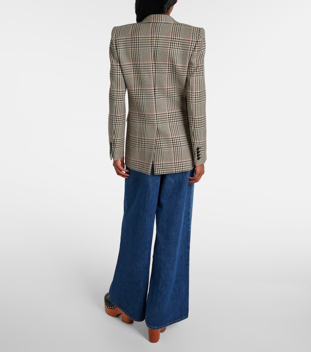 Double-breasted checked wool blazer | Chloé