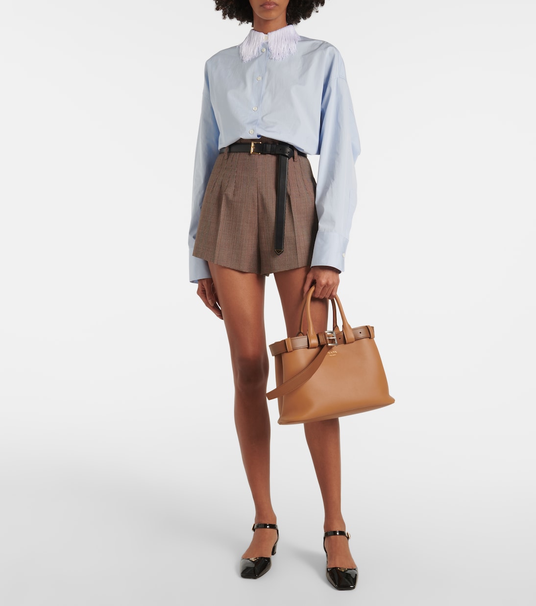 Sac Prada Buckle Medium en cuir | Prada