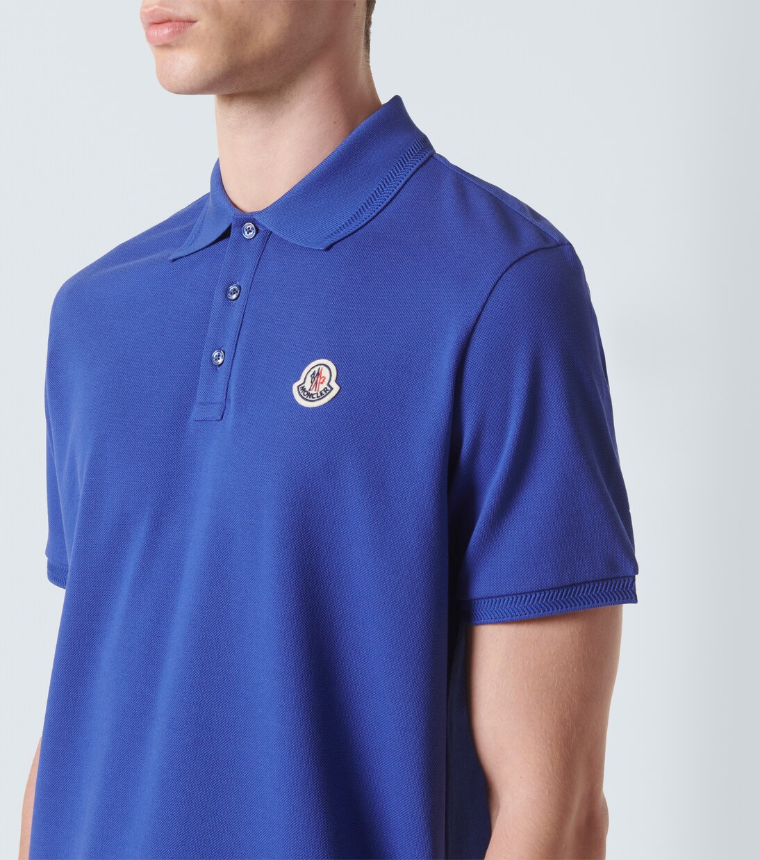 Polo en coton à logo | Moncler