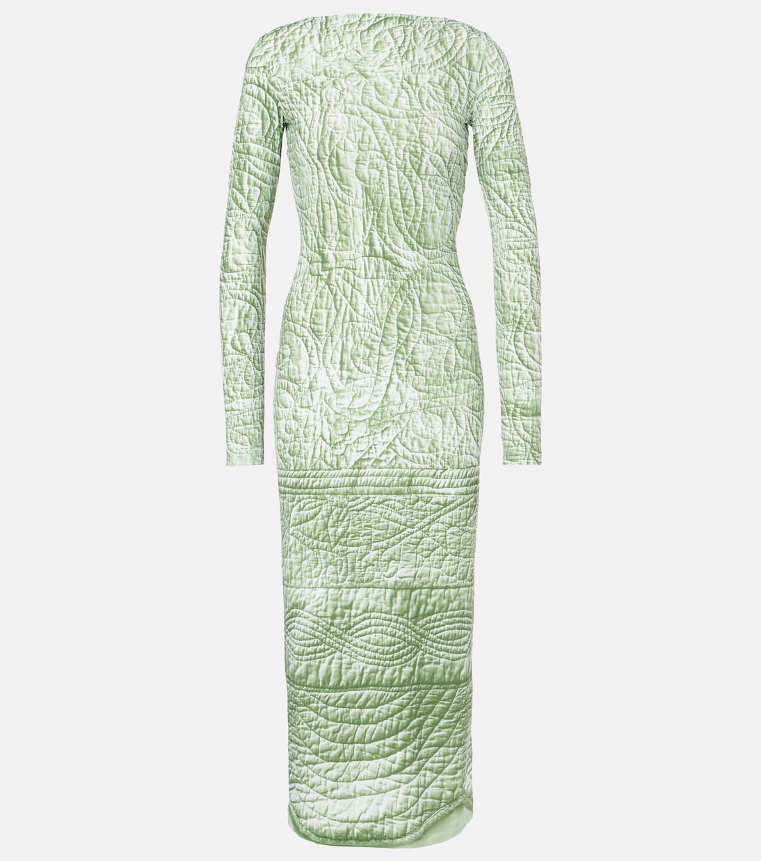 Abito midi in jersey con stampa | MM6 Maison Margiela