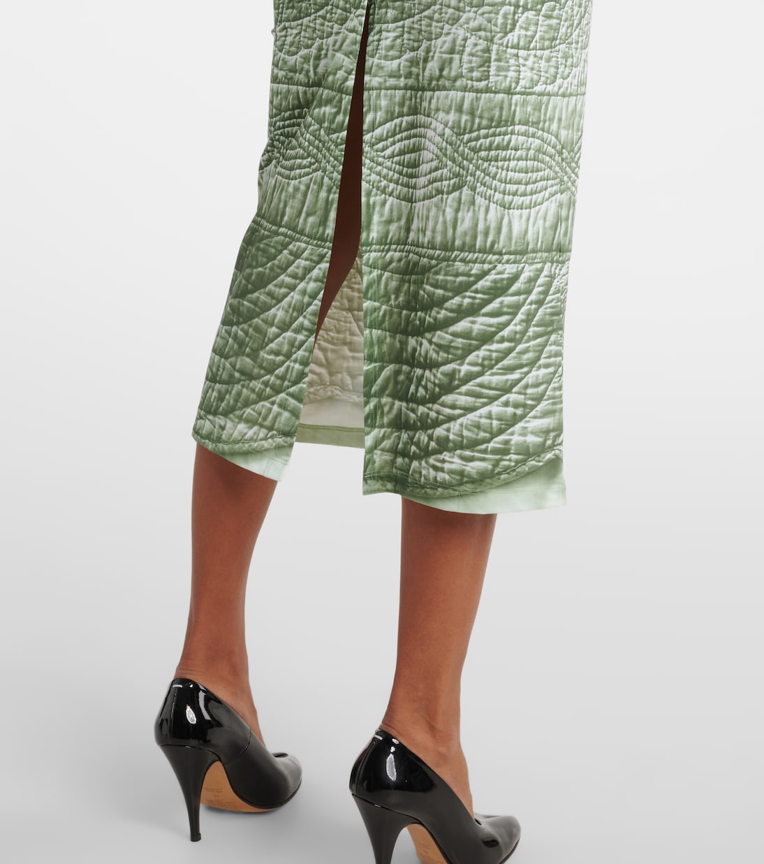 Abito midi in jersey con stampa | MM6 Maison Margiela