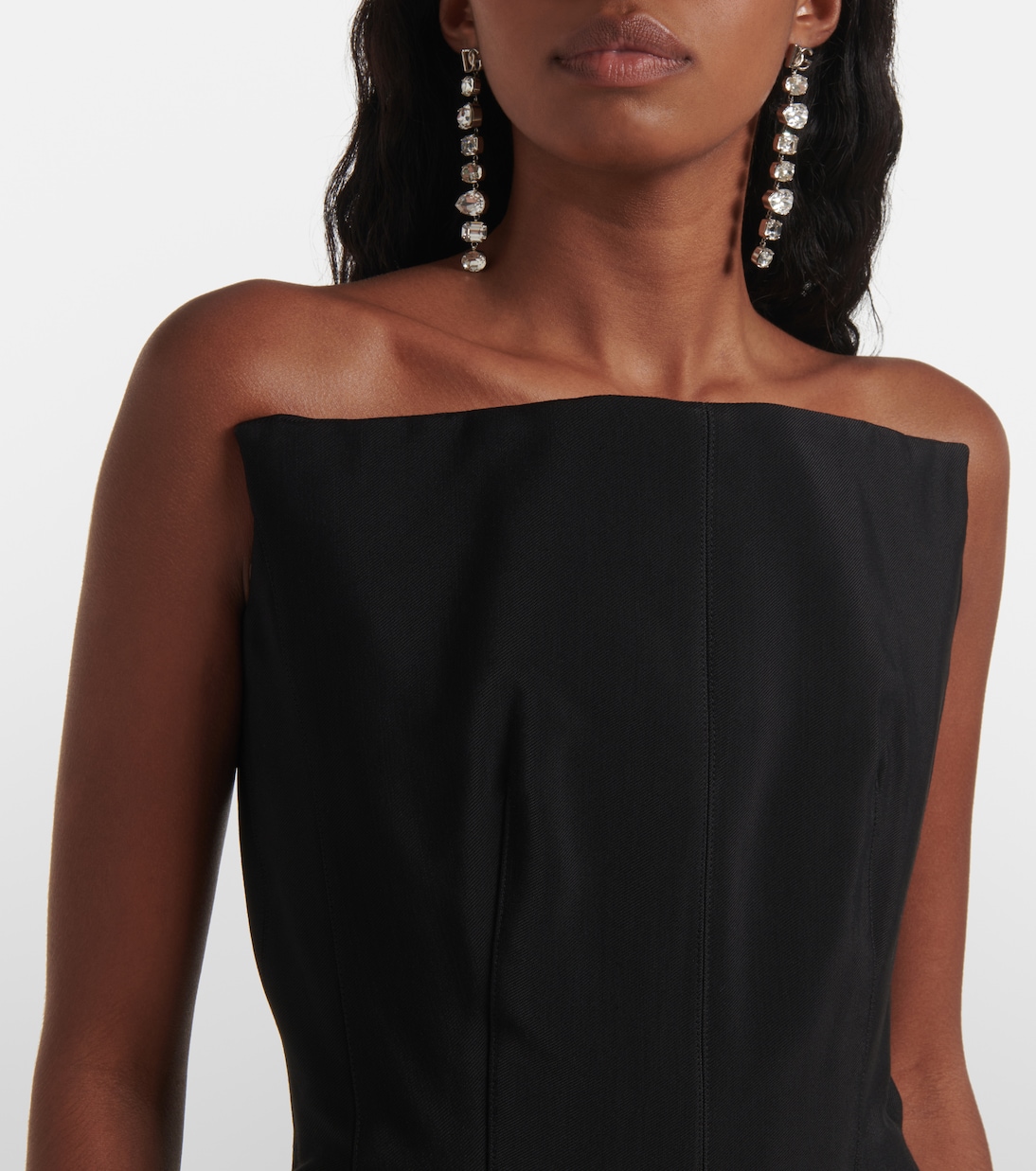 Abito bustier corto in crêpe | Mugler
