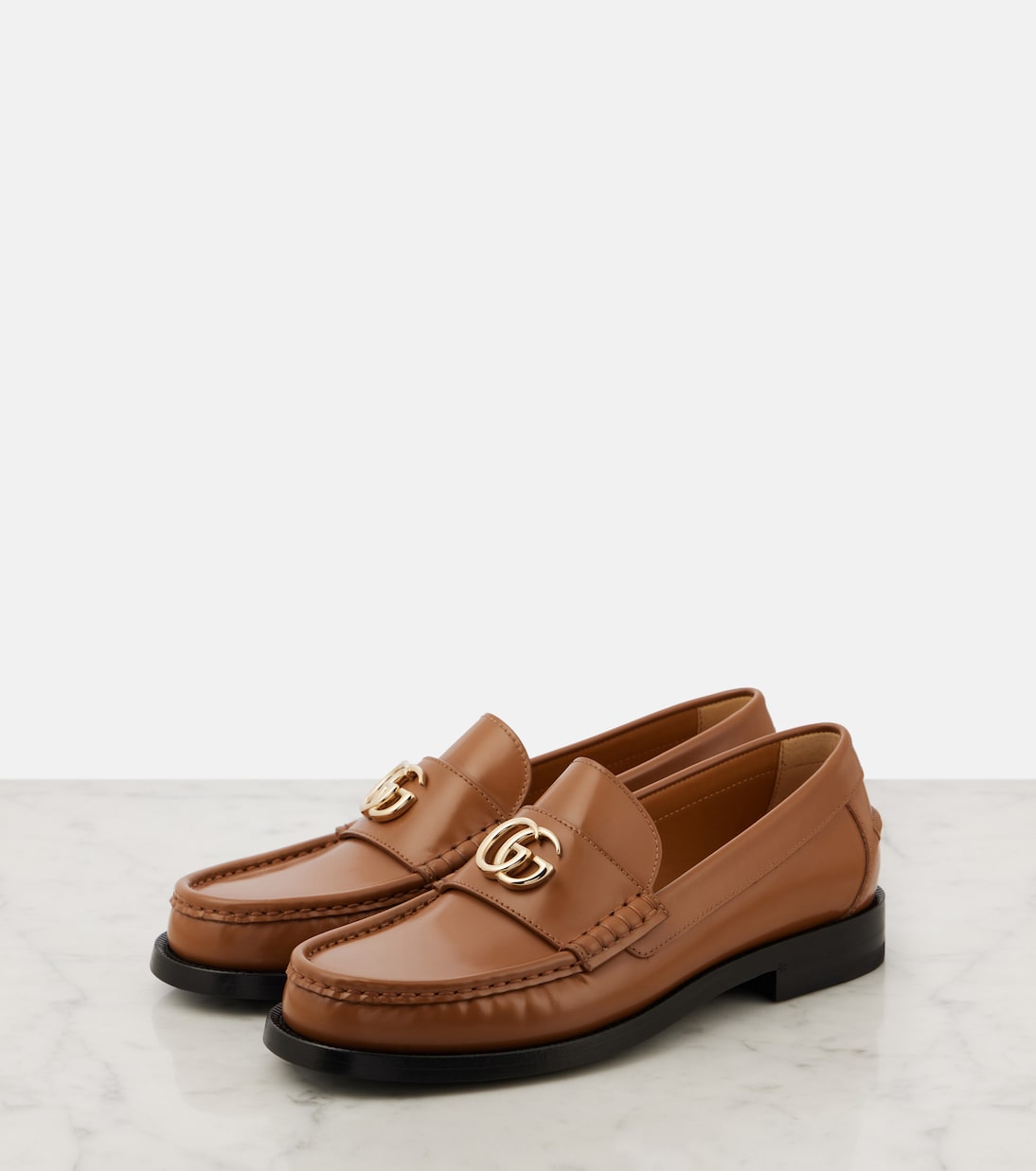 Loafers Double G aus Leder | Gucci