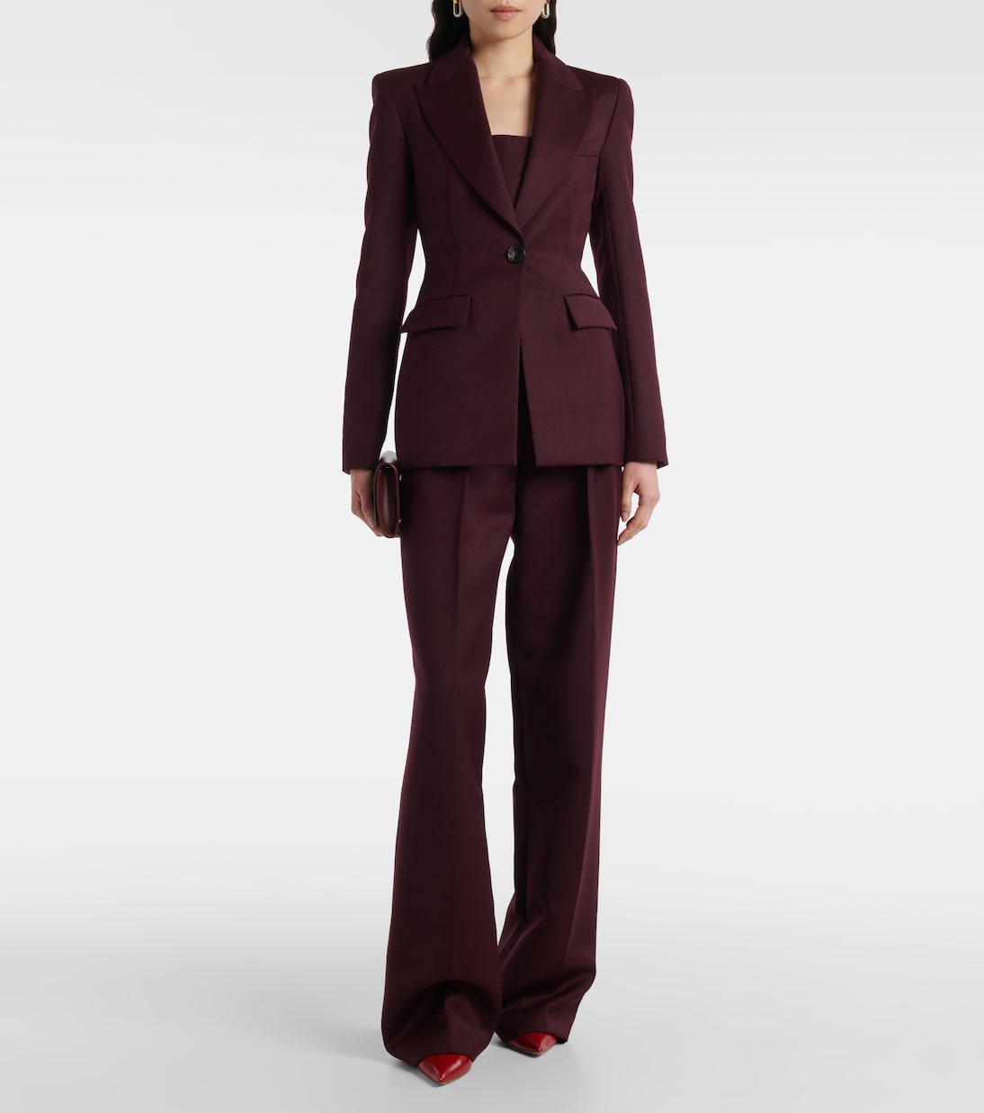 Blazer de botonadura simple | Alex Perry