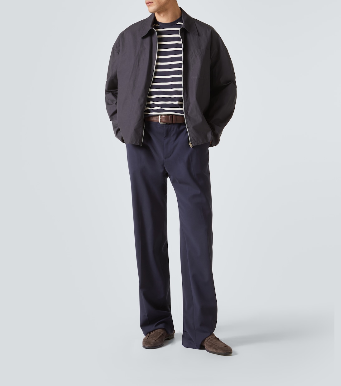 T-shirt Classic in cotone a righe | Sunspel