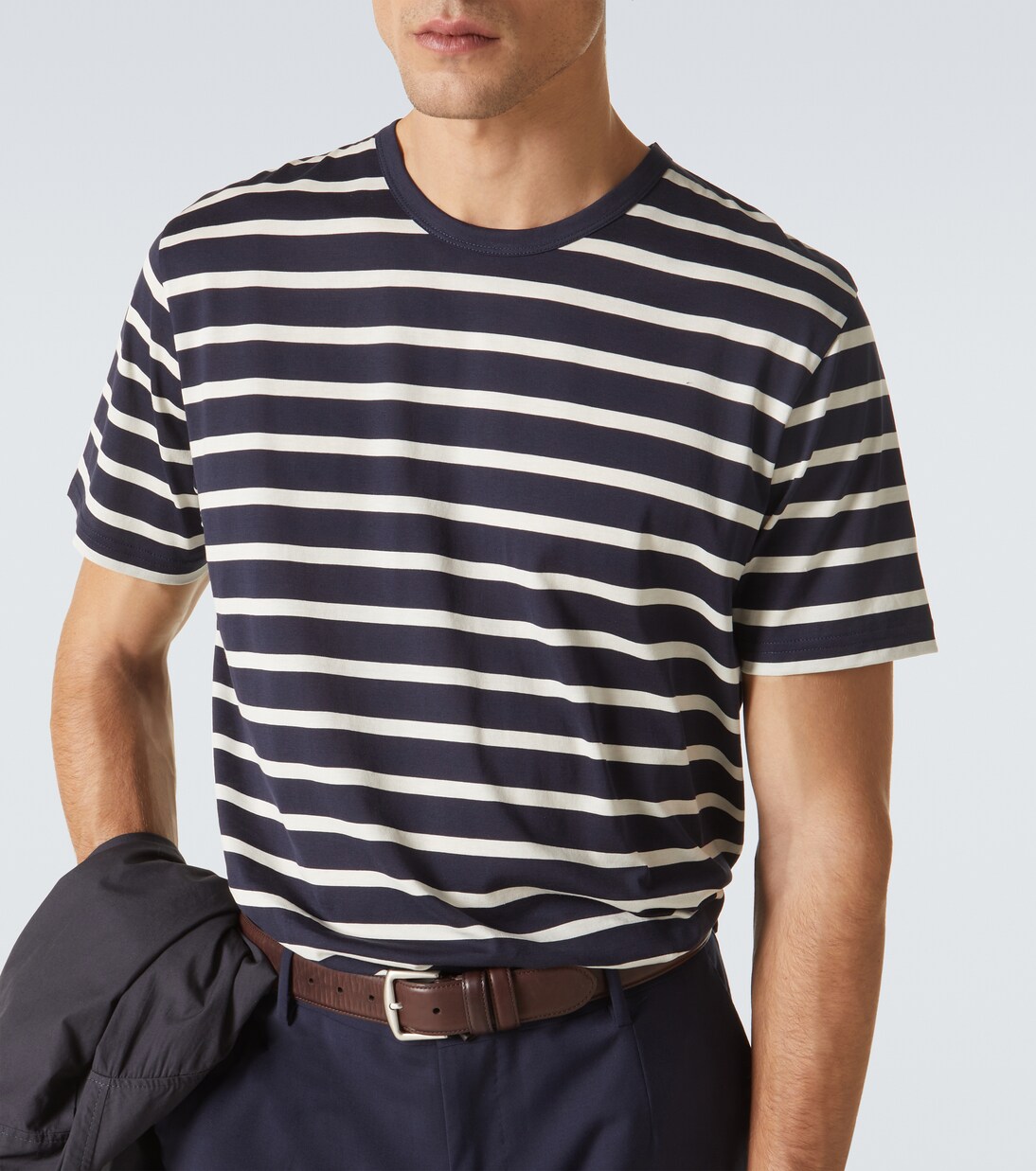 T-shirt Classic in cotone a righe | Sunspel