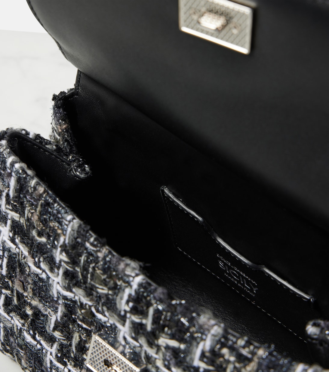 Borsa Sicily Medium in bouclé | Dolce&Gabbana