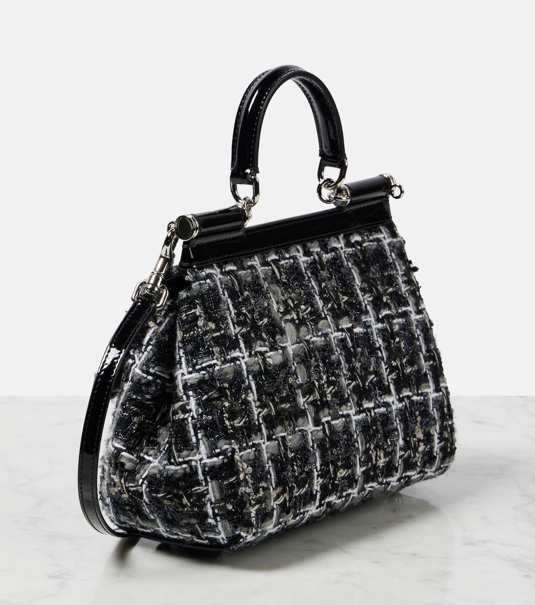 Borsa Sicily Medium in bouclé | Dolce&Gabbana