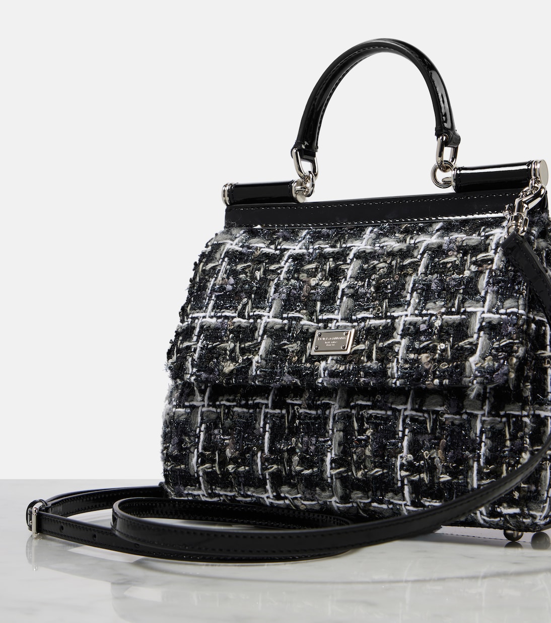 Borsa Sicily Medium in bouclé | Dolce&Gabbana