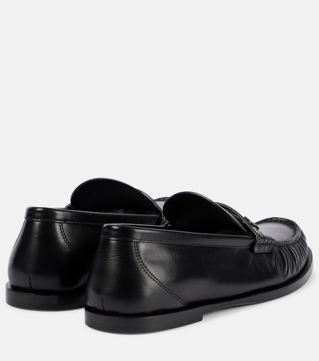 Scarpe in pelle Saint Laurent stile penny loafer per giovani alla moda