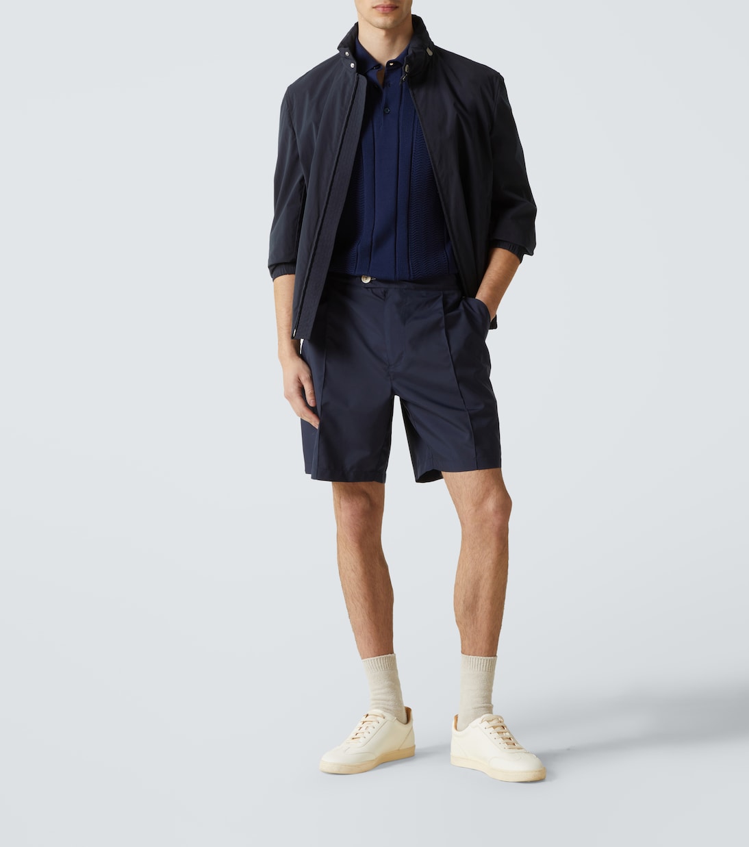 Polo in jacquard di cotone | Brunello Cucinelli