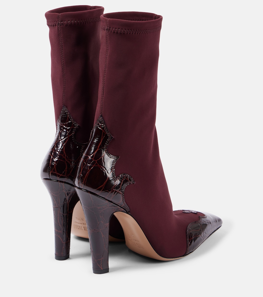 Belle 100 leather-trimmed cowboy boots | Paris Texas