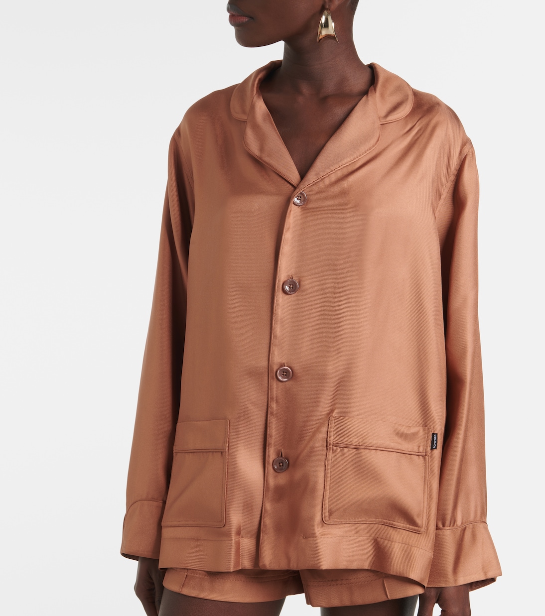 Camicia in twill di seta | Tom Ford