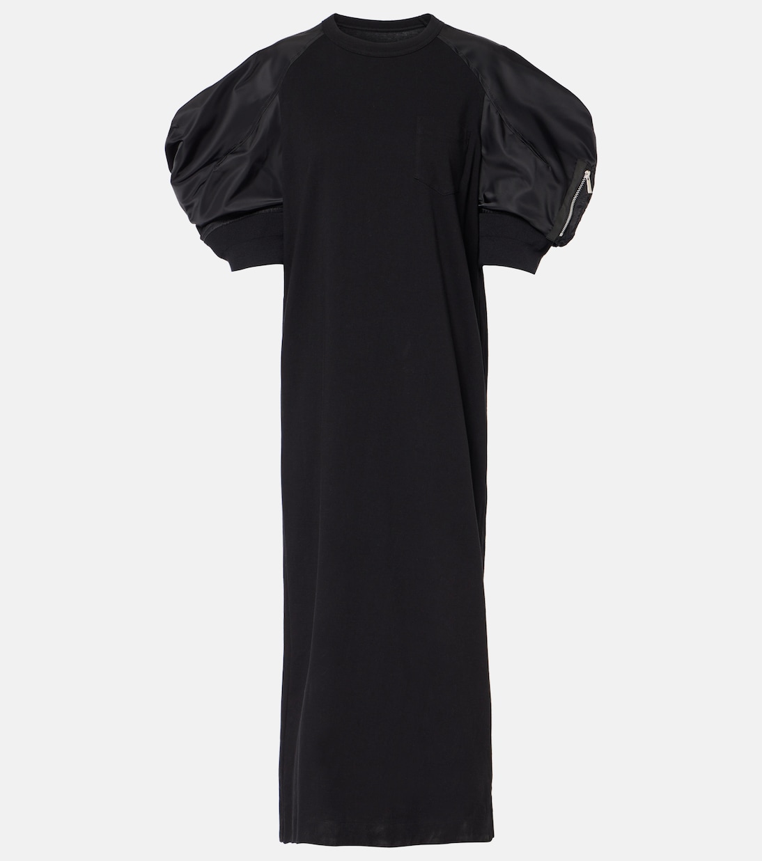 Abito midi in jersey di misto cotone | Sacai