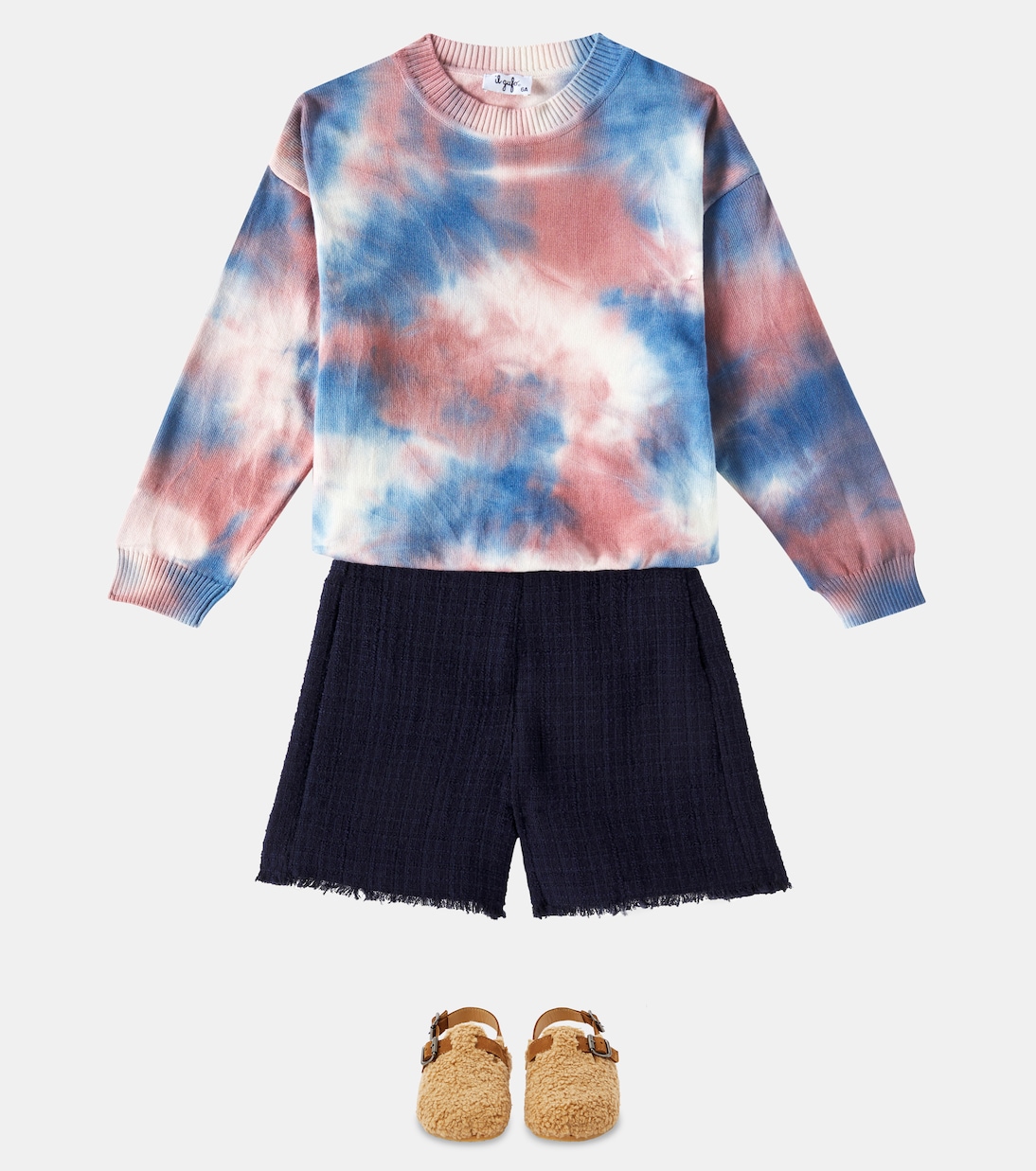 Pullover in cotone tie-dye | Il Gufo