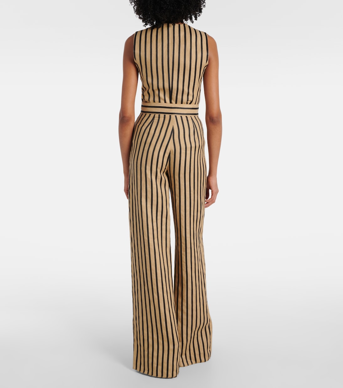 Pantalon ample Cestino en lin et coton mélangés | Max Mara