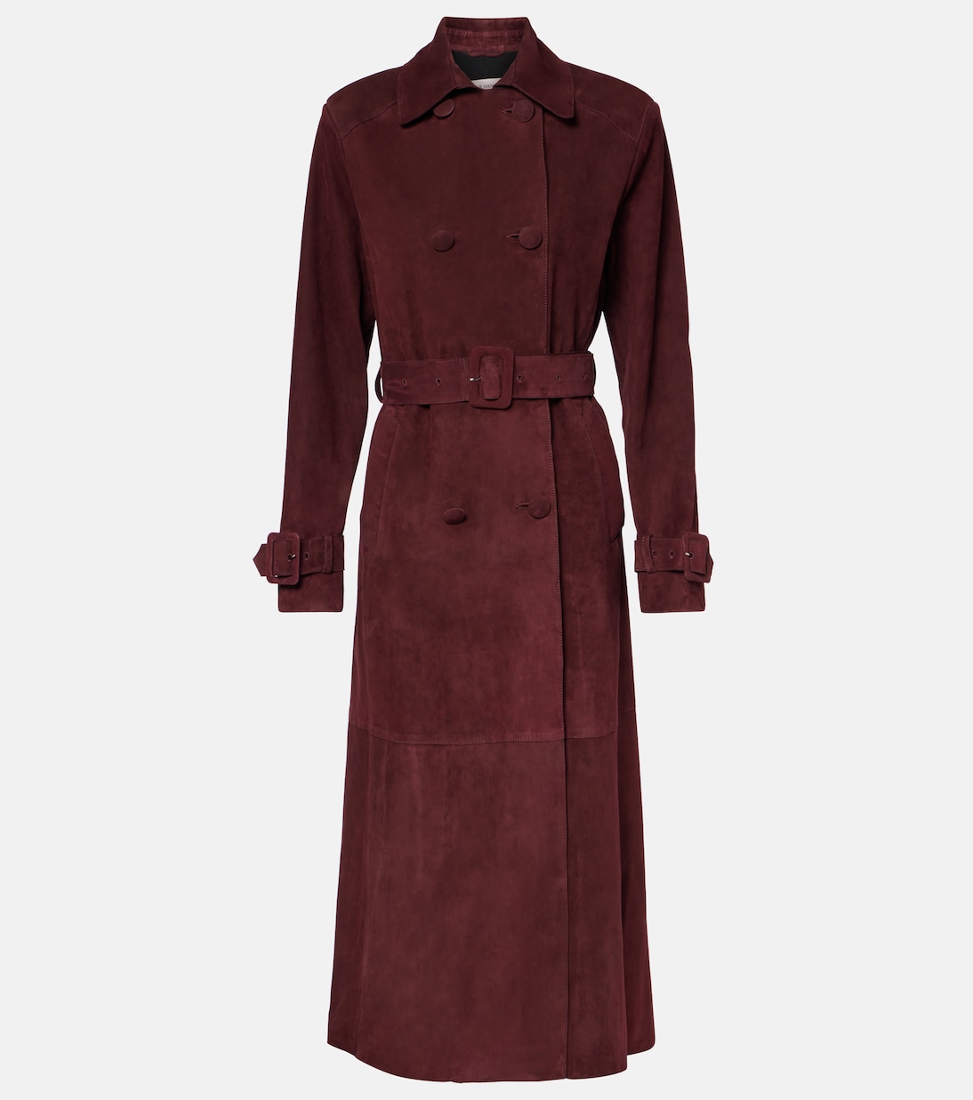 Trench-coat Tate en daim | Nour Hammour