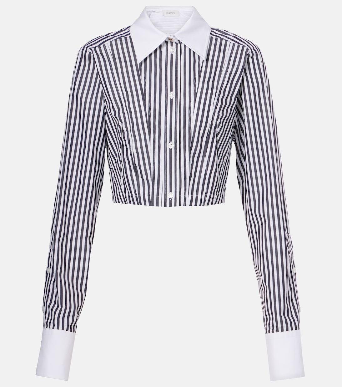 Camicia cropped in popeline di cotone | Sportmax