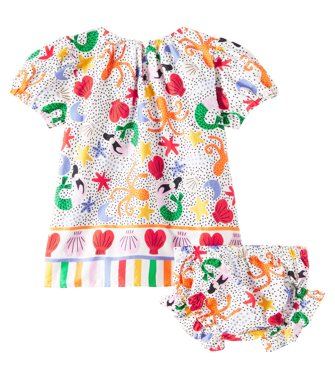 Baby - Abito e culottes in cotone | Fábula