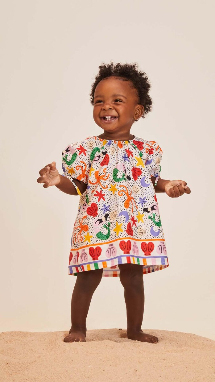 Baby - Abito e culottes in cotone | Fábula