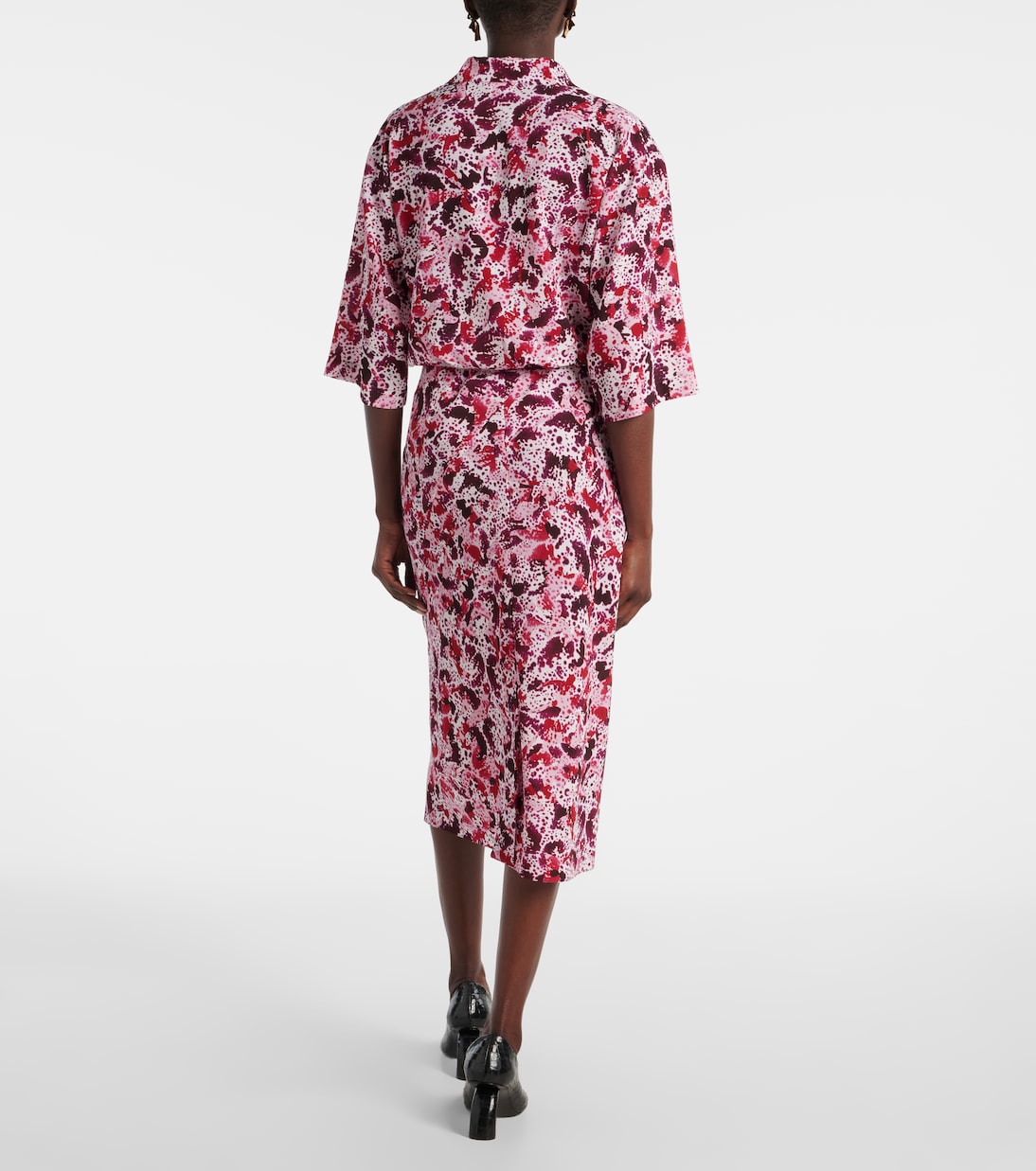 Jupe crayon à fleurs | Dries Van Noten