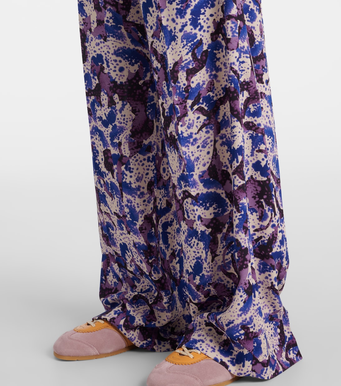 Pantaloni regular in crêpe a vita media | Dries Van Noten