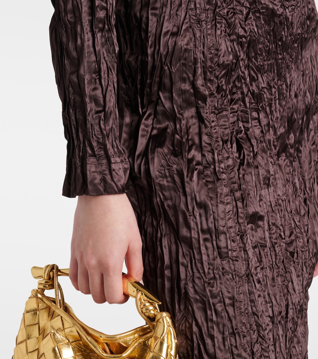 Abito midi in raso | Bottega Veneta