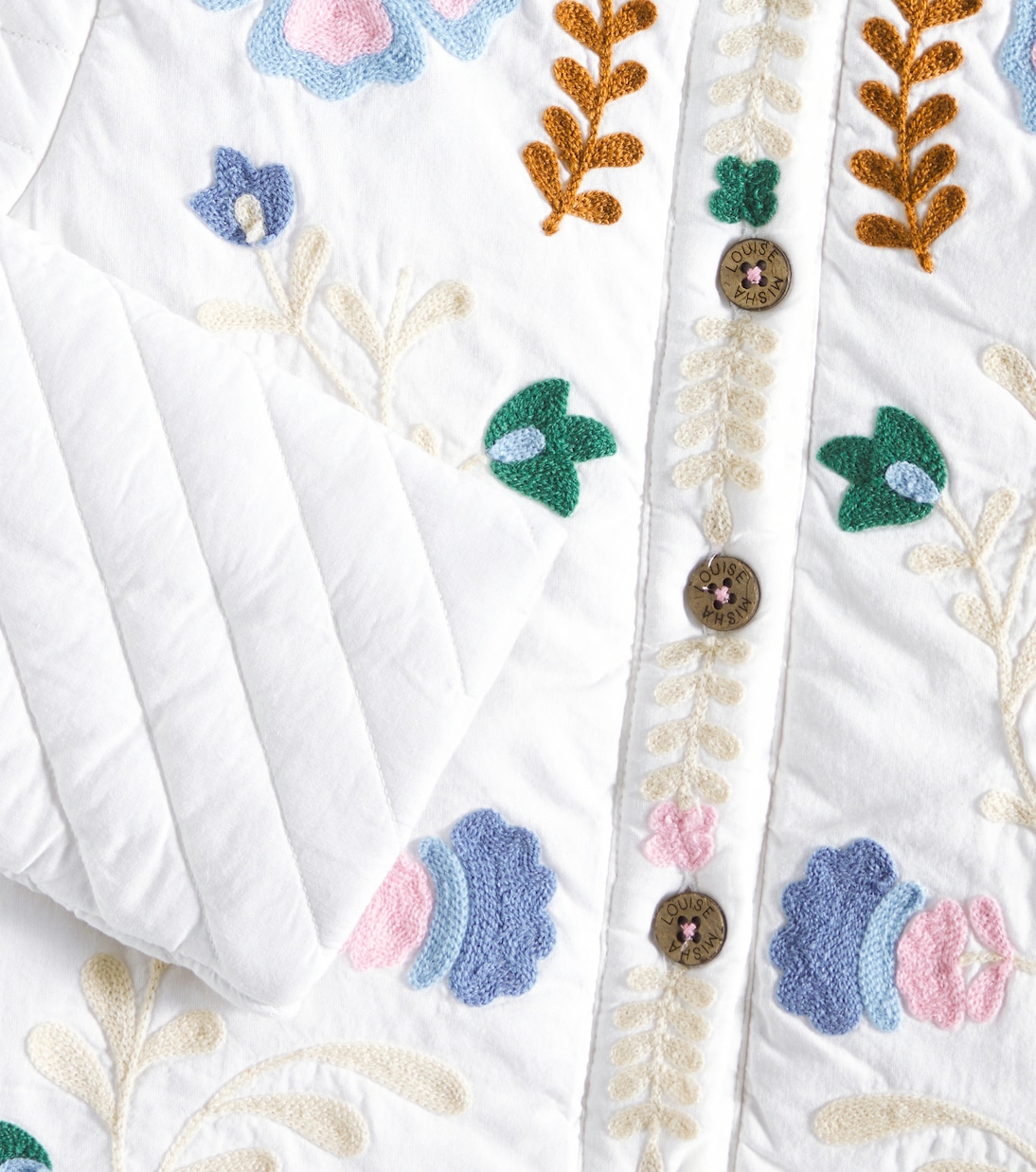 Bestickte Jacke Orisha aus Baumwoll-Voile | Louise Misha