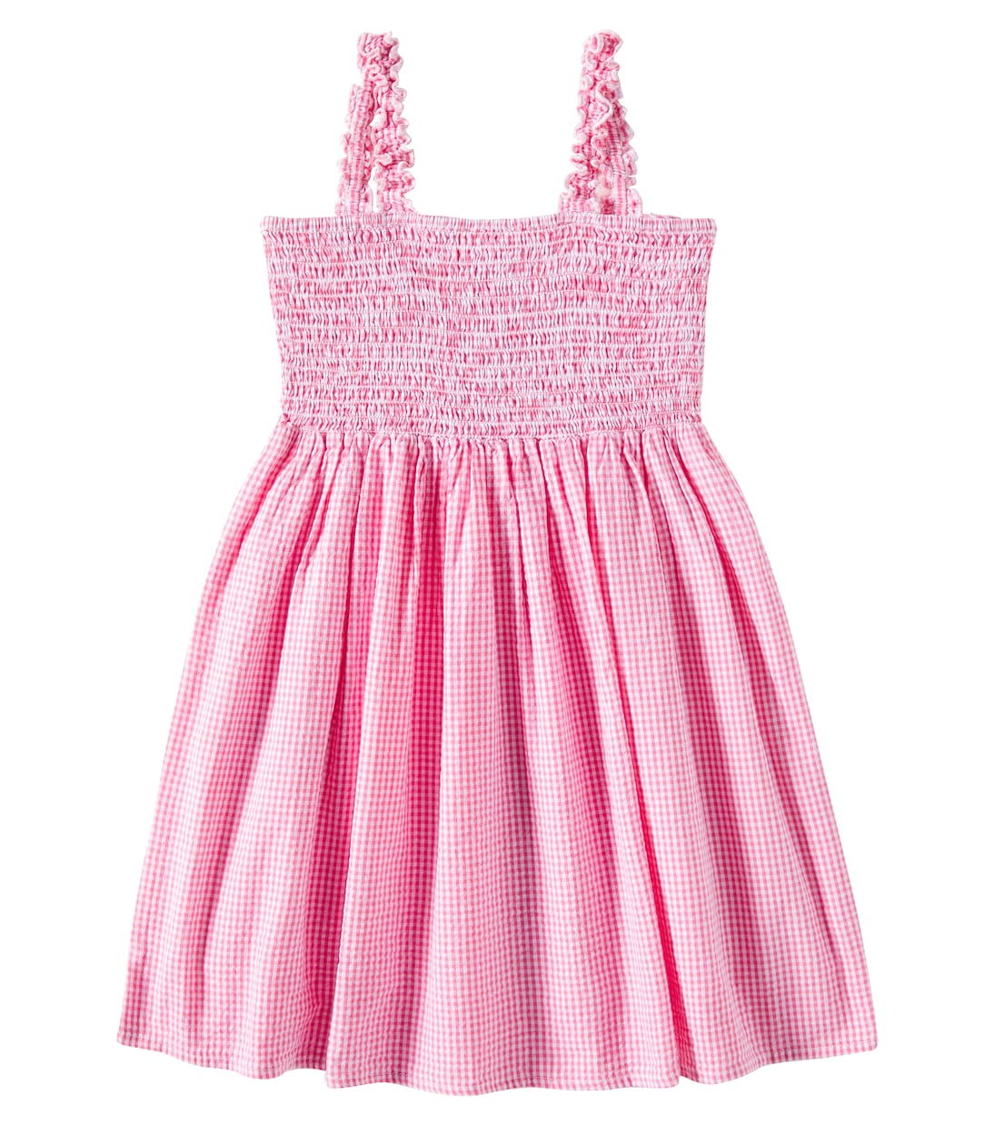 Tessa smocked gingham cotton dress | Louise Misha