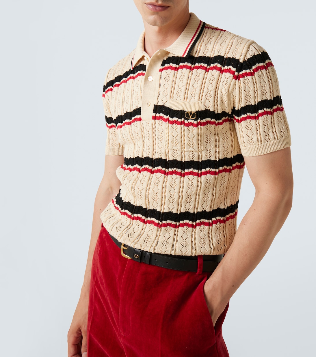 Polohemd VLogo aus Baumwolle | Valentino