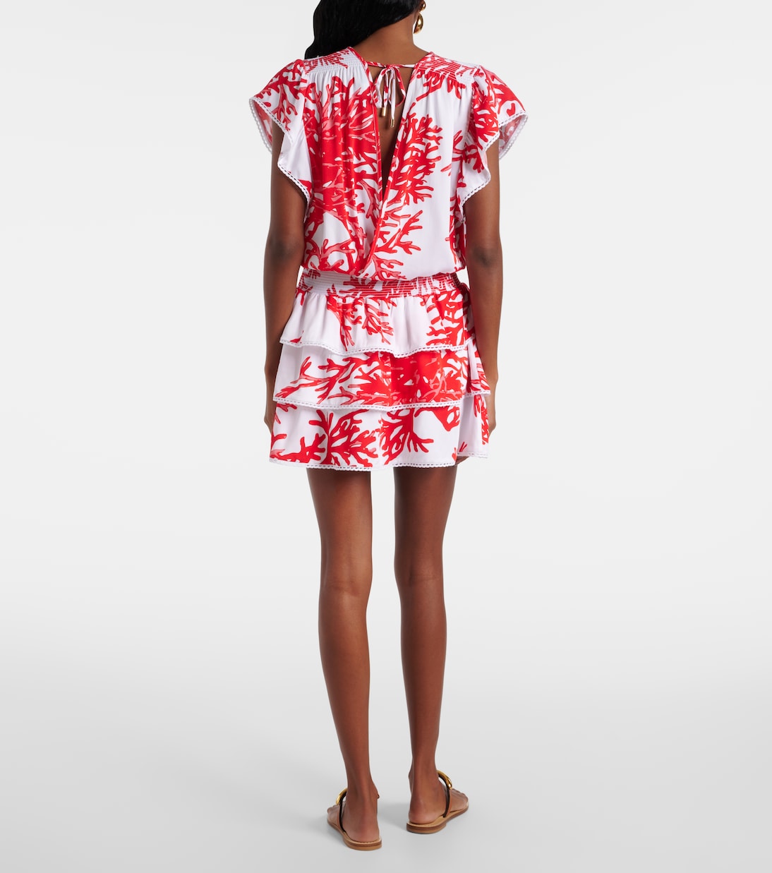 Jess printed tiered minidress | Melissa Odabash