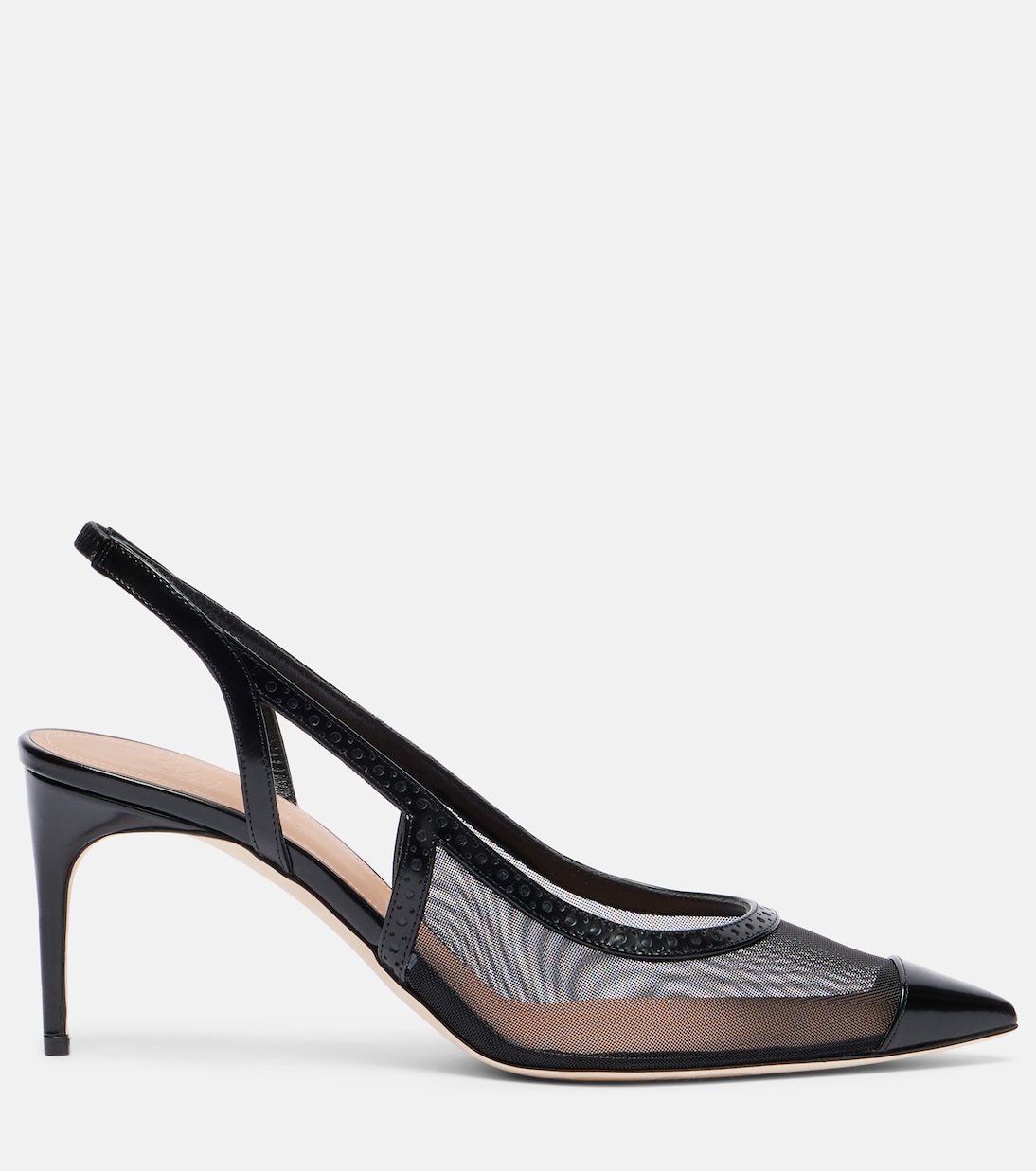 Pumps slingback Aubrey 70 in mesh | Malone Souliers