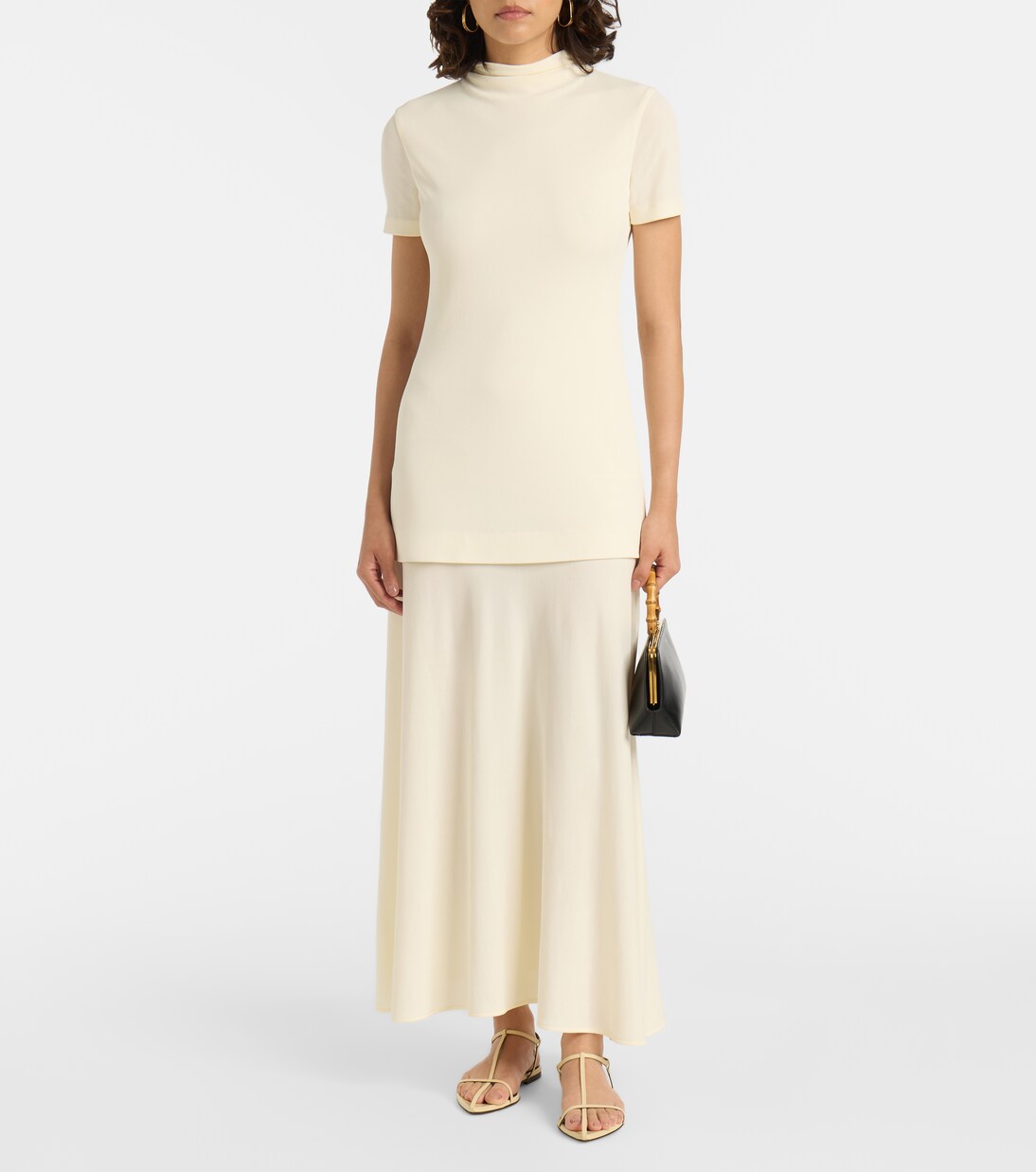 Layered crêpe maxi dress | Jil Sander