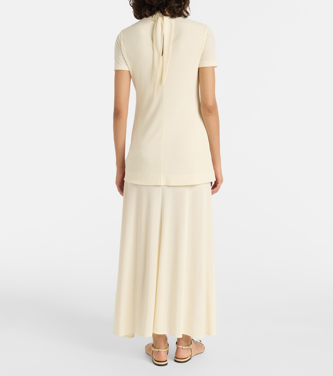 Layered crêpe maxi dress | Jil Sander