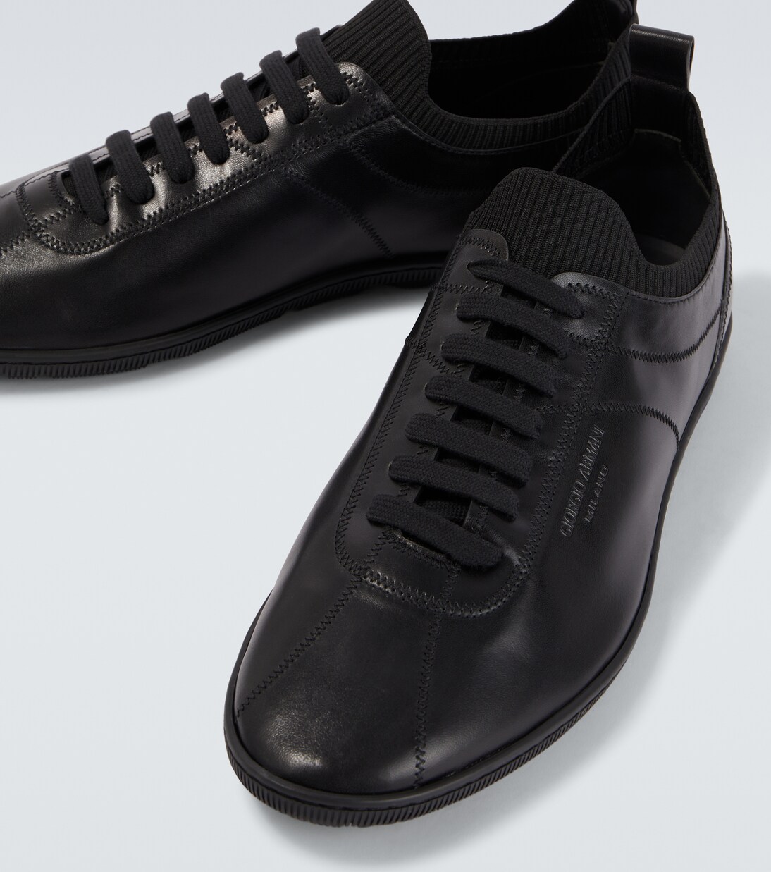 Sneakers aus Leder | Giorgio Armani