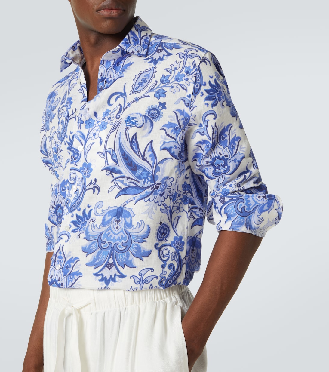Camisa Roma de lino estampada | Etro