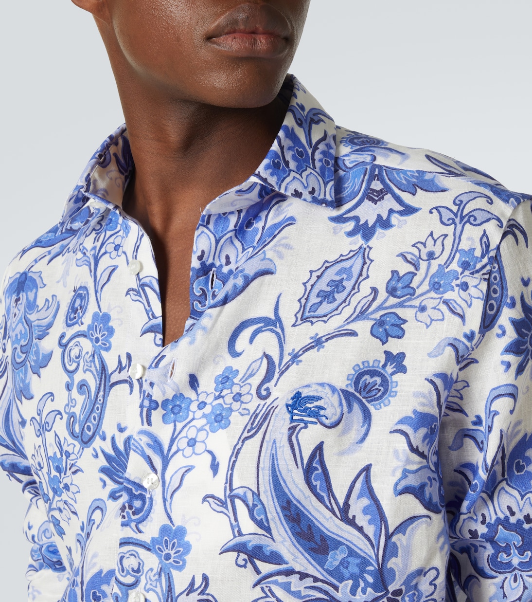 Camisa Roma de lino estampada | Etro