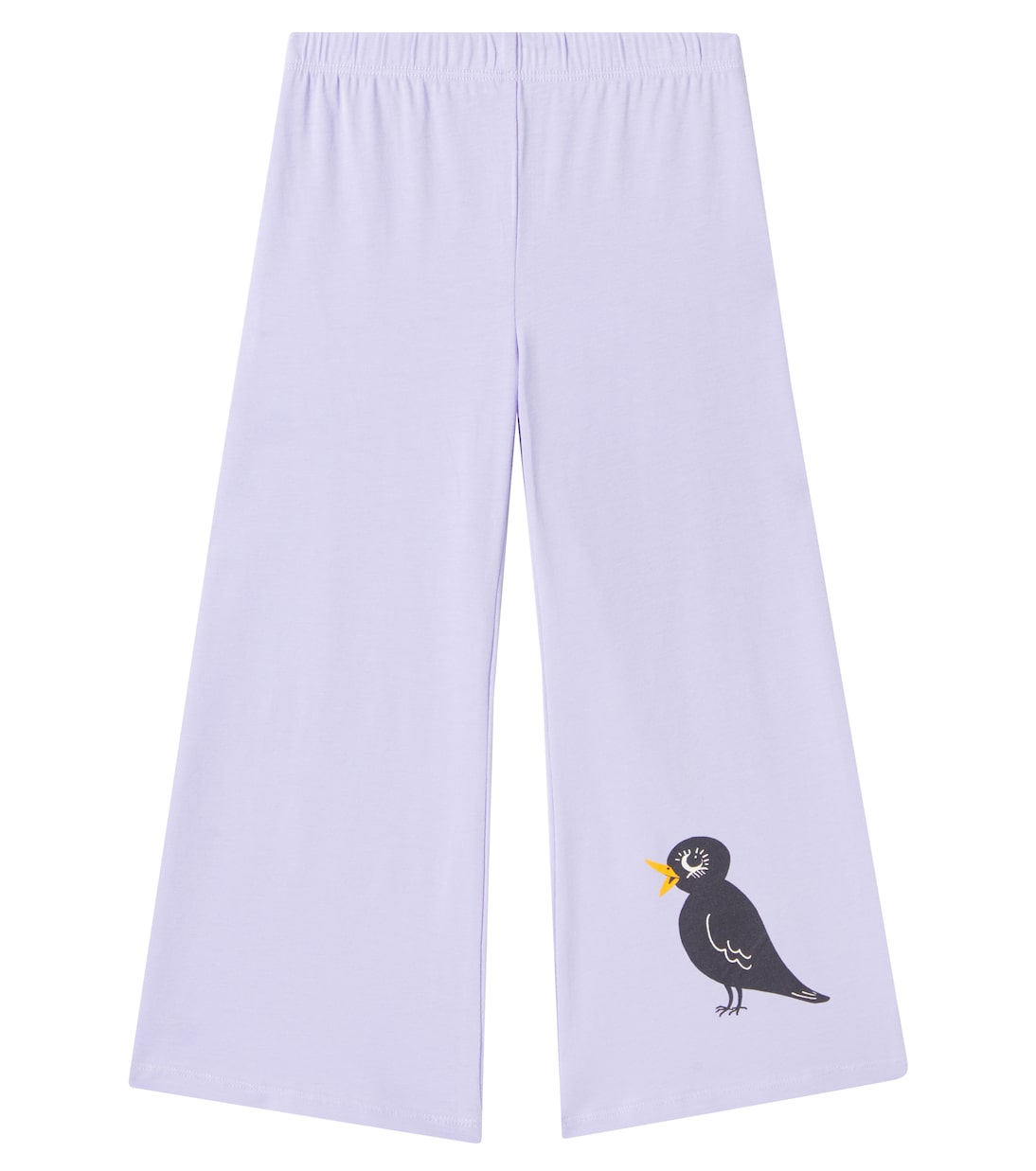 Pantaloni flared Birds in jersey di misto cotone | Mini Rodini