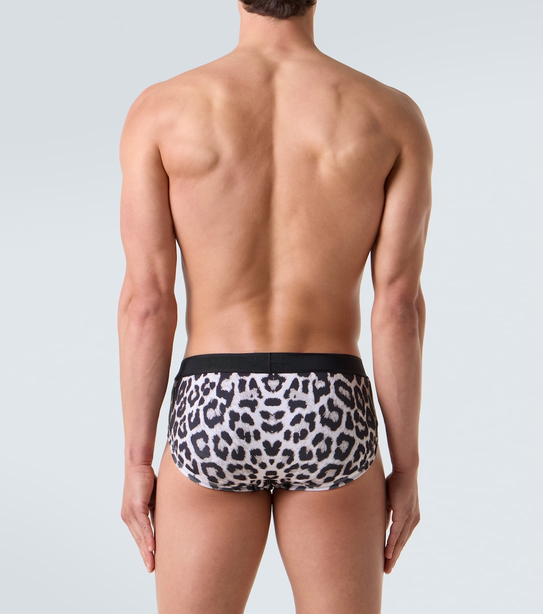 Leopard-print cotton-blend briefs | Tom Ford