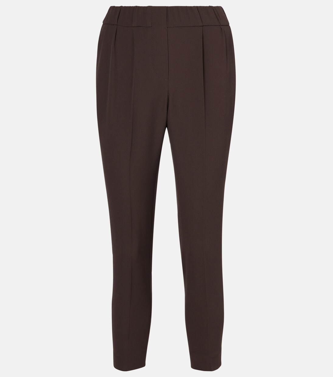 Cropped-Hose aus Crêpe | Brunello Cucinelli