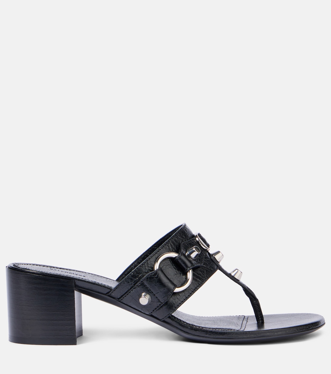 Mules City 50 en cuir à ornements | Balenciaga