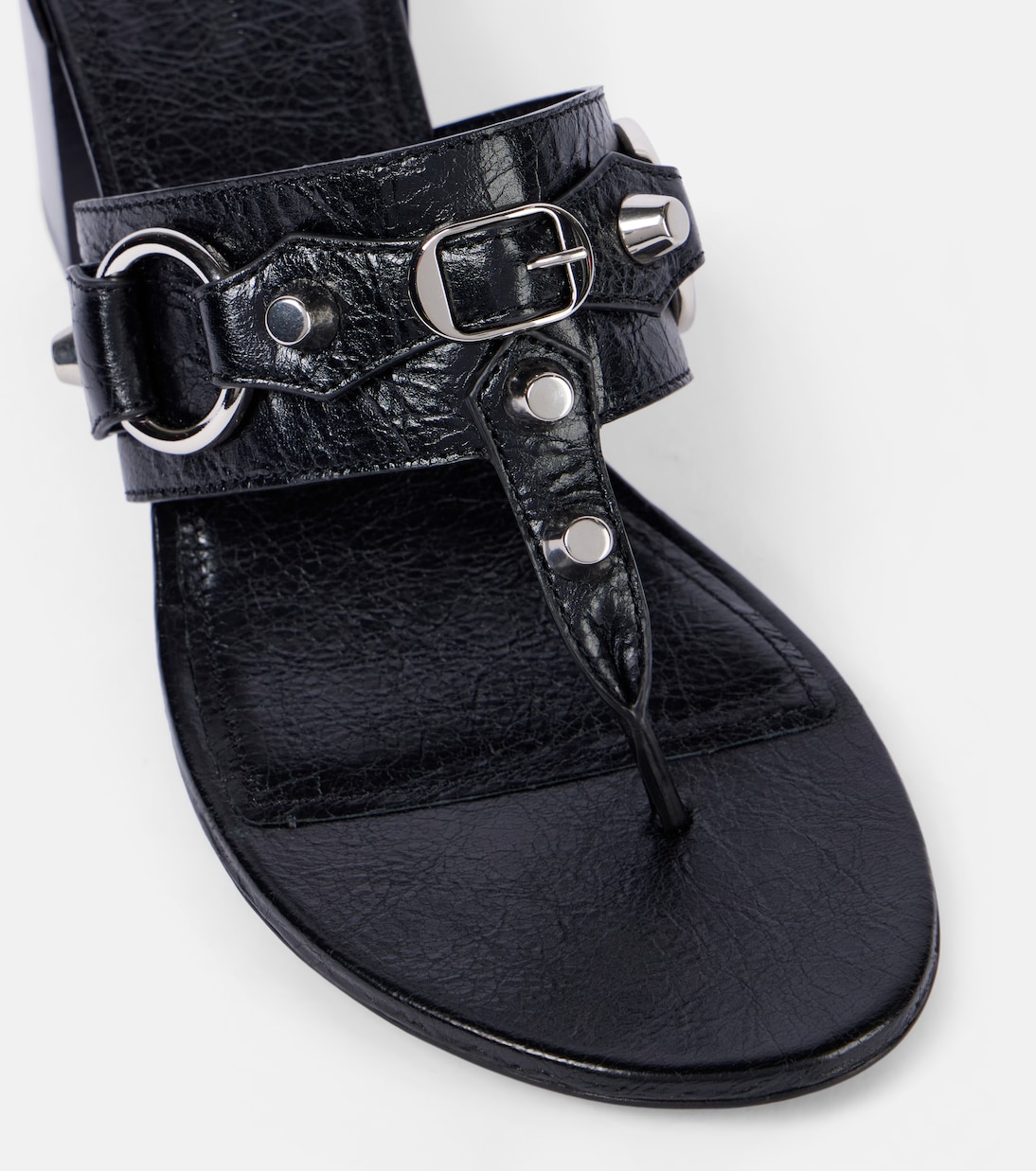 Mules City 50 en cuir à ornements | Balenciaga