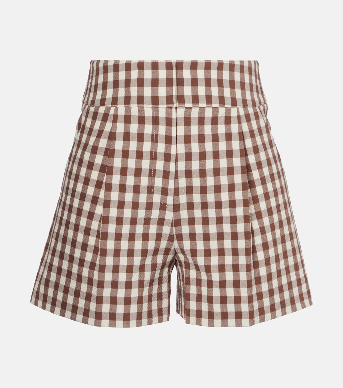 Shorts Haina in seersucker a quadri | Veronica Beard
