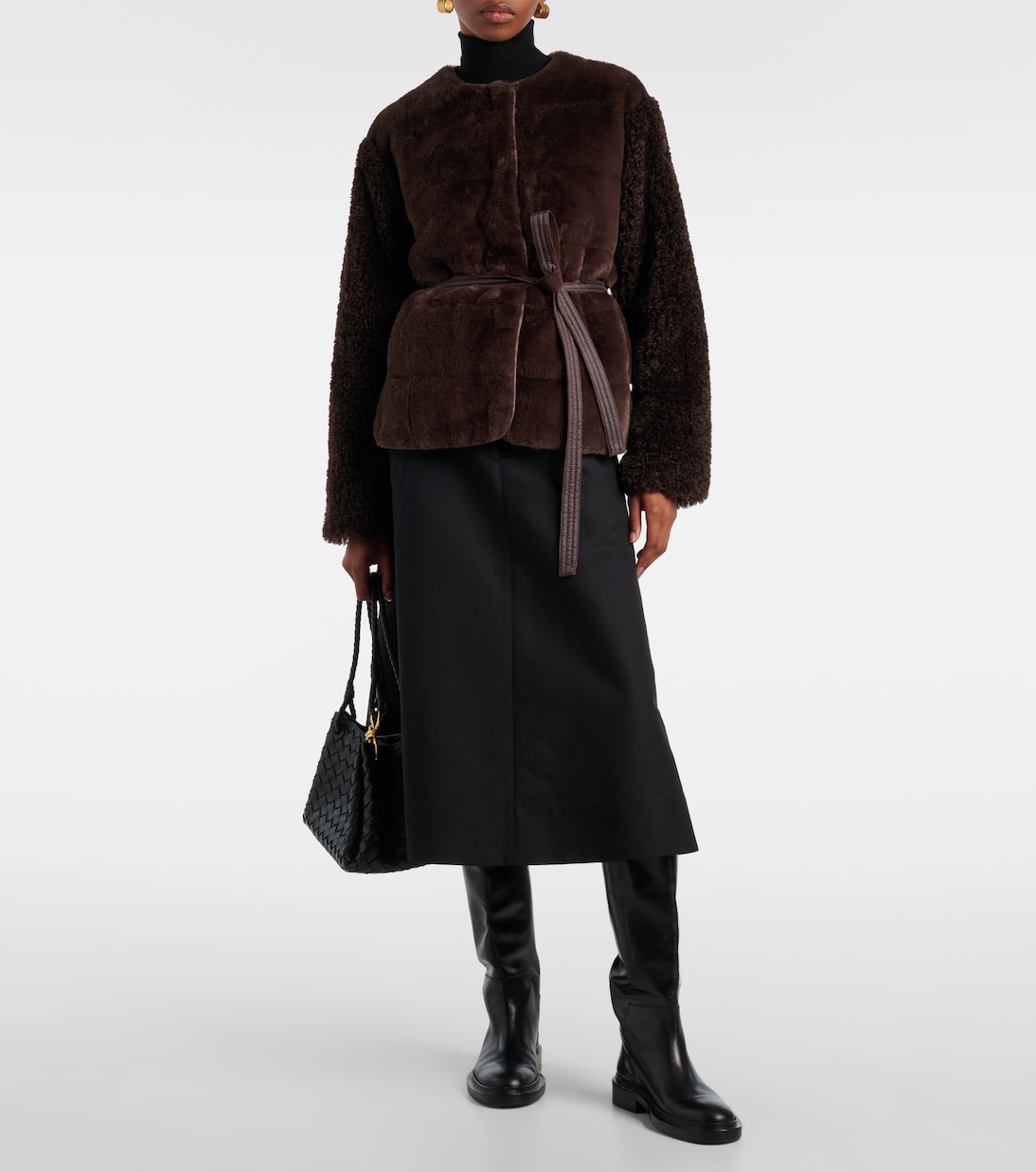 Jouillat faux-fur down jacket | Moncler