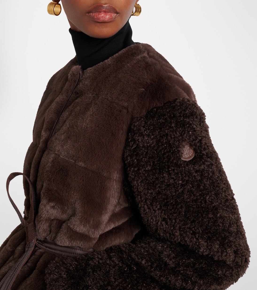 Jouillat faux-fur down jacket | Moncler