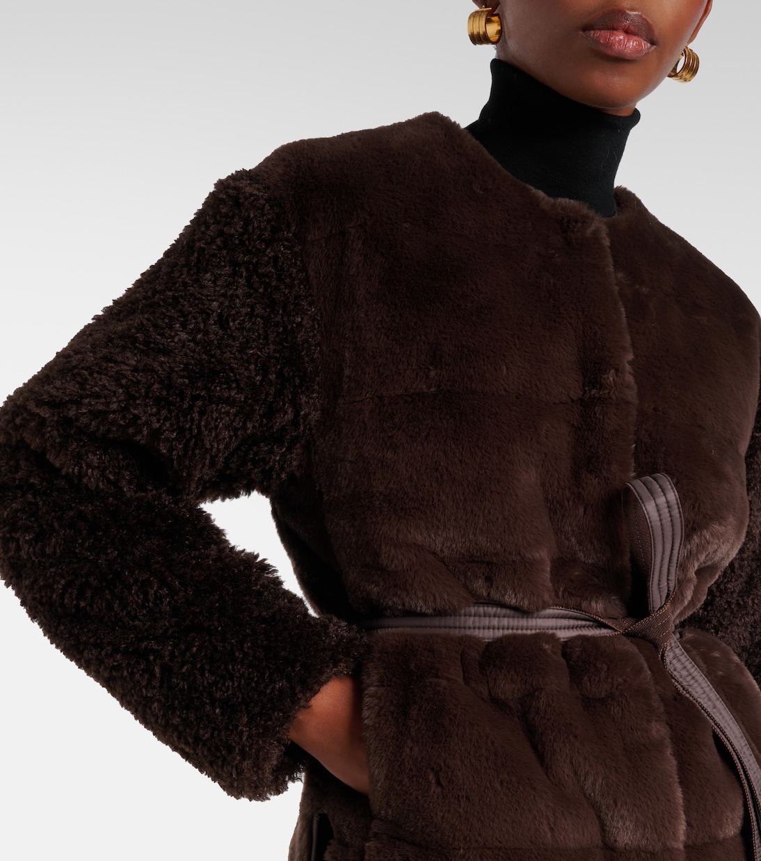 Jouillat faux-fur down jacket | Moncler