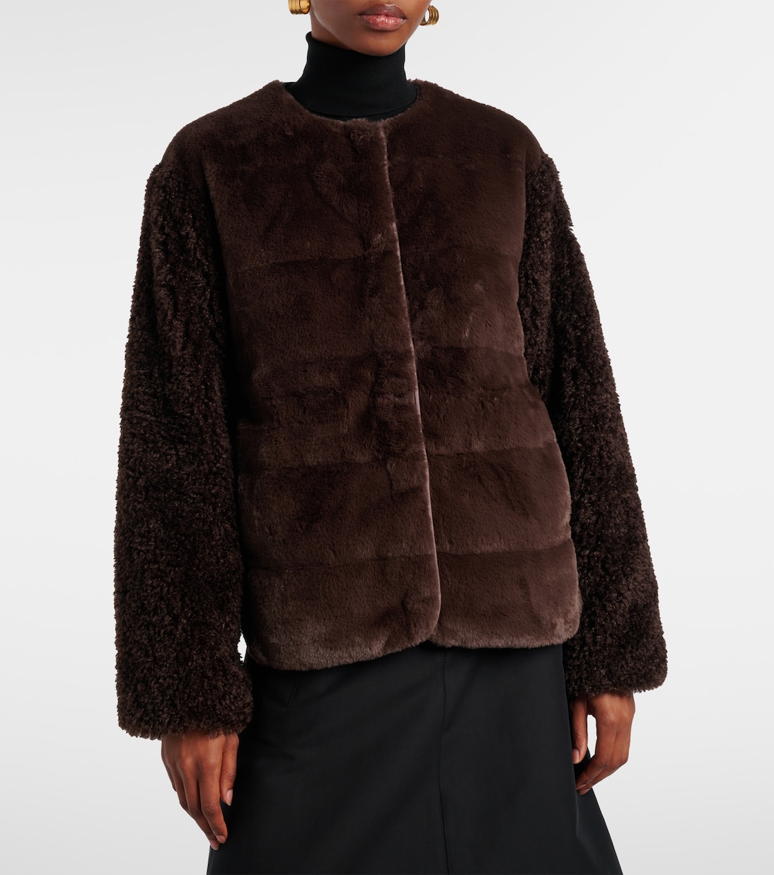 Jouillat faux-fur down jacket | Moncler